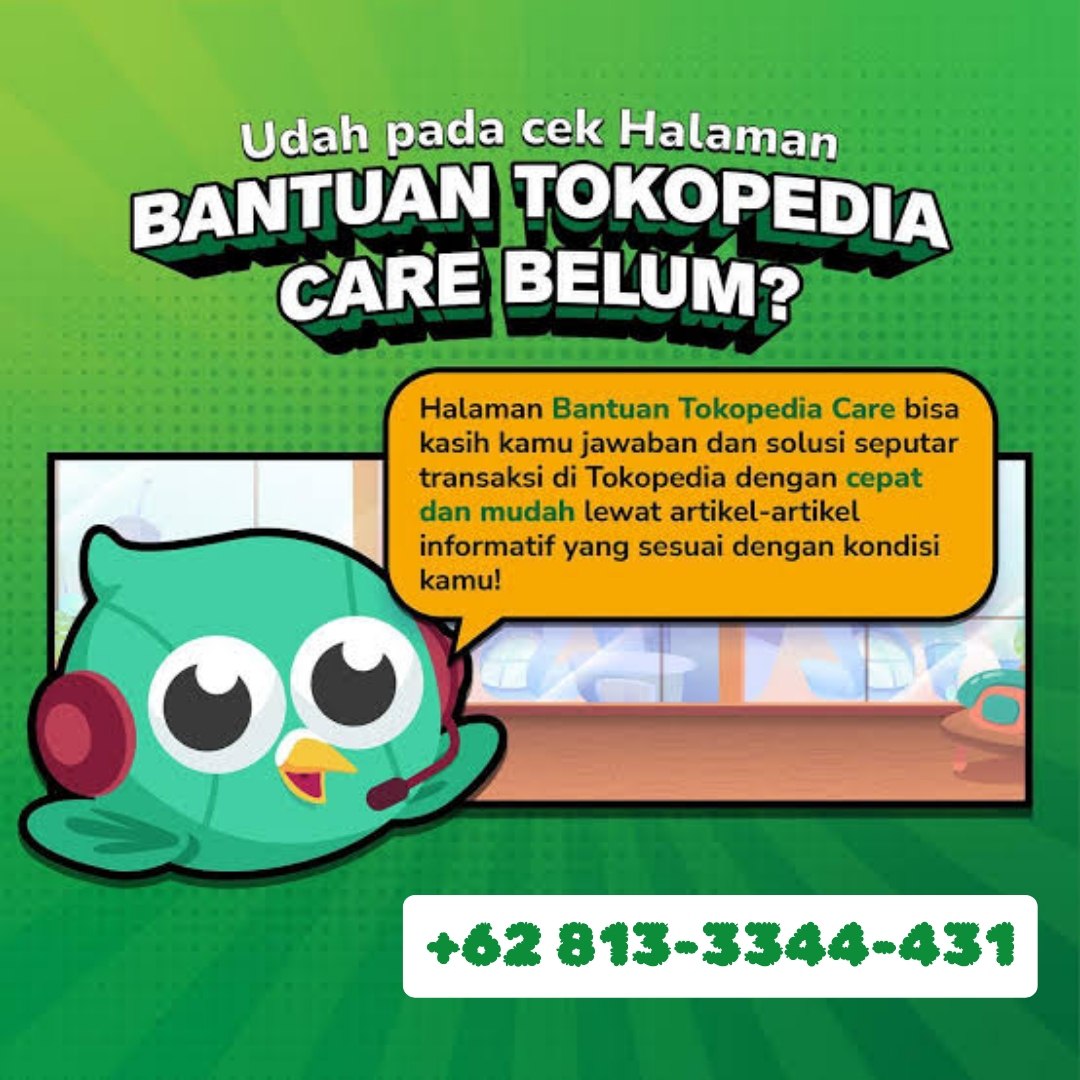 Berapakah WA Tokopedia?